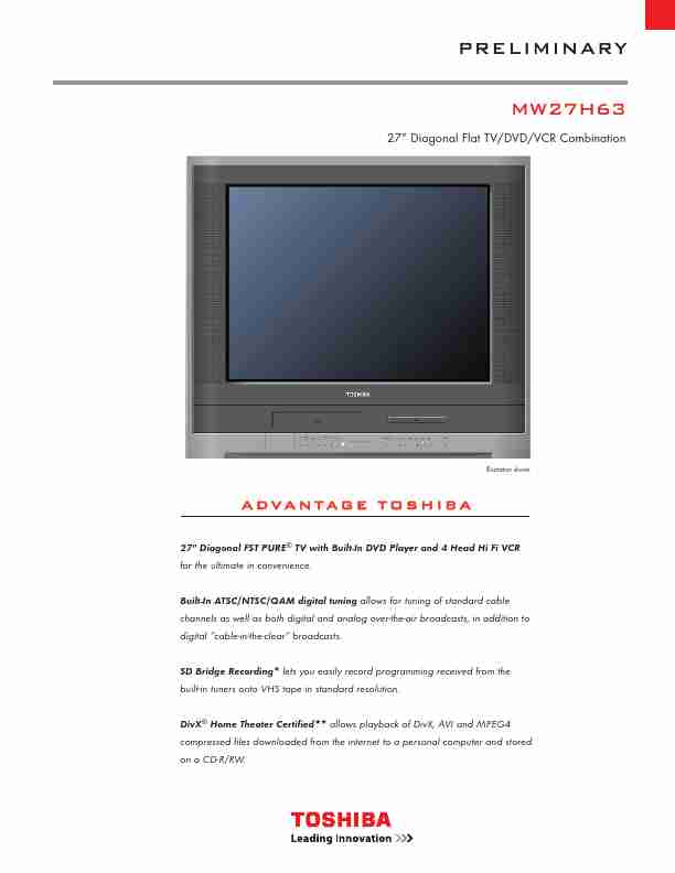 Toshiba DVD VCR Combo MW27H63-page_pdf